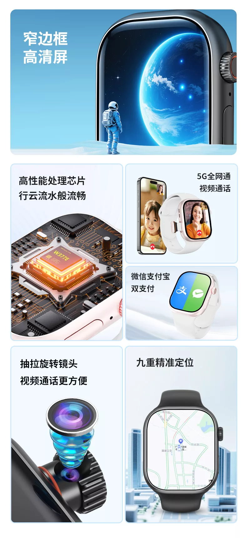 小狮AI手表M16四核5G插卡全网通安卓AI智能手表2026